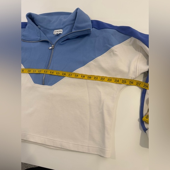 The Drop Colorblock Half-Zip Cropped Pullover XL - Picture 6 of 7